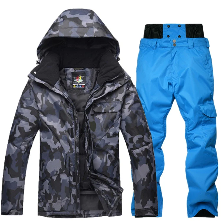 New Mens Camouflage Ski Suit Waterproof Breathable Snowboard Jacket Winter Snow Pants Suits Male Skiing and Snowboarding Sets - Image 19