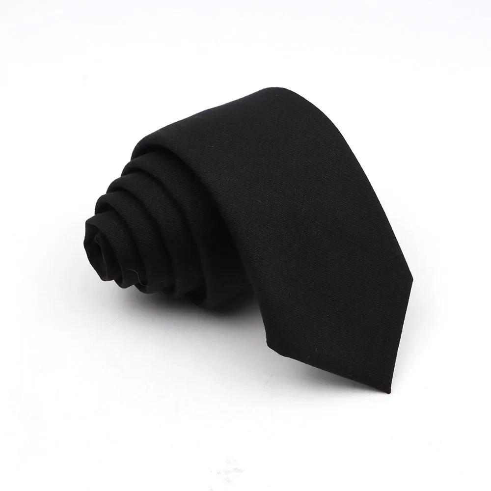 New Men's Solid Color Tie Skinny Casual Anti-wrinkle Necktie For Wedding Suit Neckties Pink Blue Grey Ties Cravat Gift Accessory - Image 10