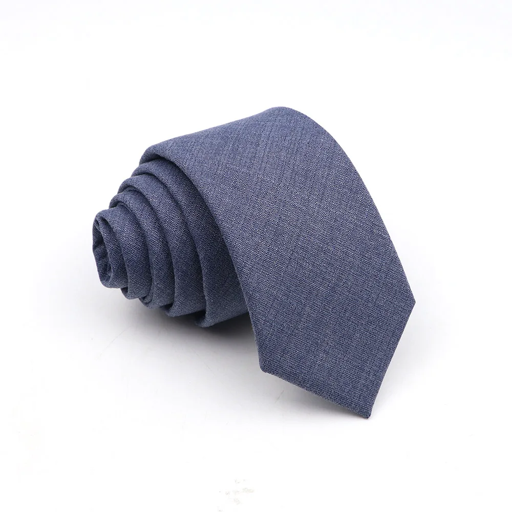 New Men's Solid Color Tie Skinny Casual Anti-wrinkle Necktie For Wedding Suit Neckties Pink Blue Grey Ties Cravat Gift Accessory - Image 15