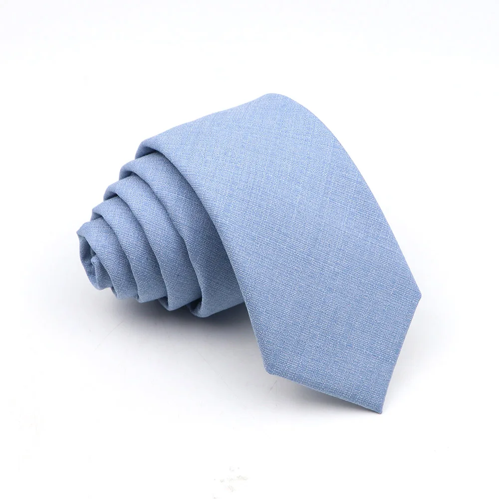 New Men's Solid Color Tie Skinny Casual Anti-wrinkle Necktie For Wedding Suit Neckties Pink Blue Grey Ties Cravat Gift Accessory - Image 8