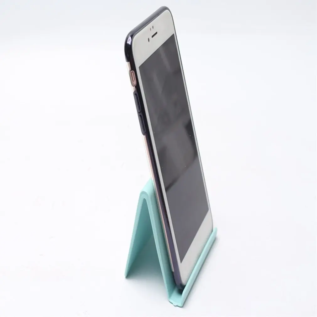 New Mini Portable Mobile Phone Holder Table Desktop Stand Plastic Desk Mount Candy Color Holder Universal Bracket For Smartphone - Image 8