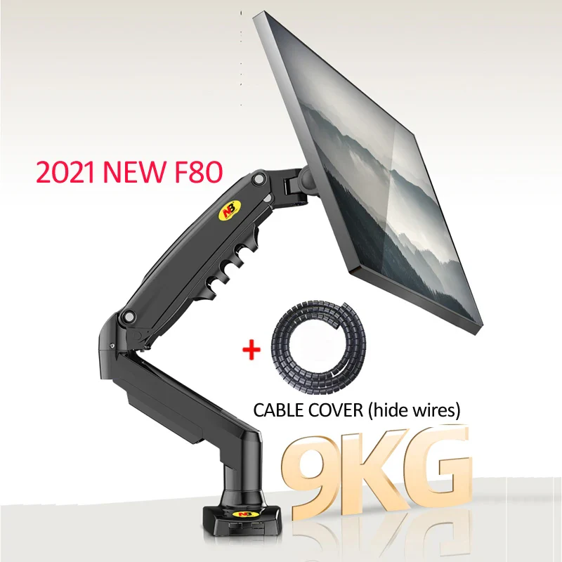 NEW NB F80 Desktop17-27" LCD LED Monitor Holder Arm Gas Spring Full Motion Gas Strut Flexi TV Mount Loading 2-9kgs - Image 9