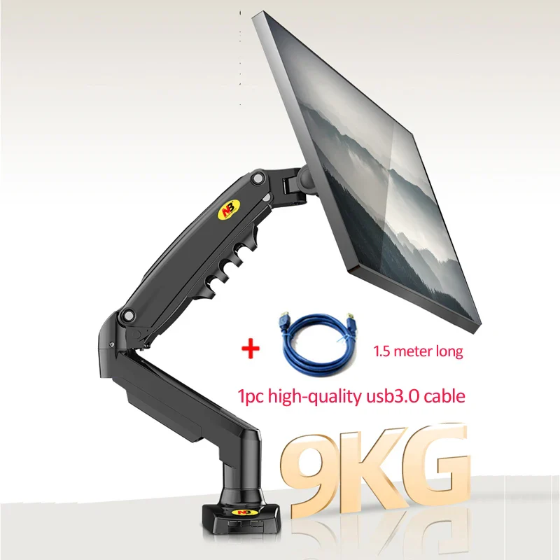 NEW NB F80 Desktop17-27" LCD LED Monitor Holder Arm Gas Spring Full Motion Gas Strut Flexi TV Mount Loading 2-9kgs - Image 11