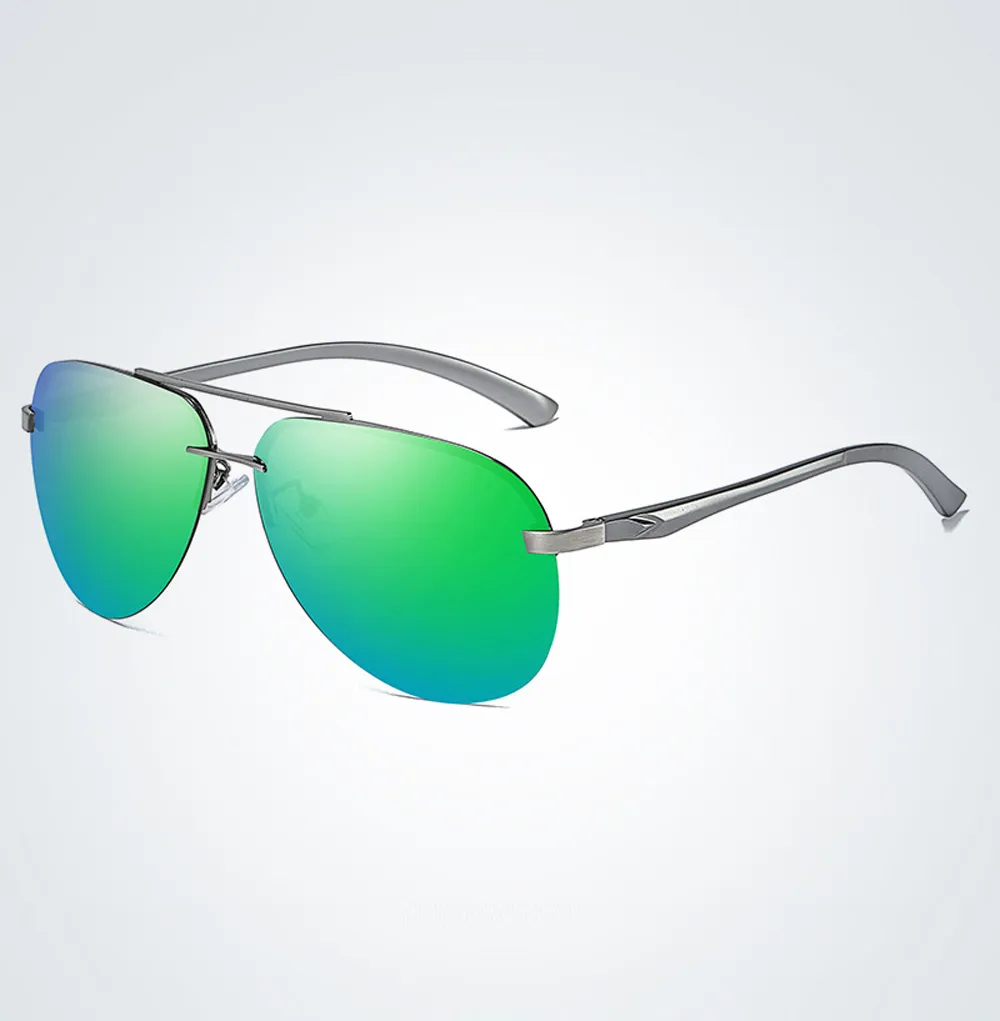 New Polarized Men Sunglasses Classic Driving Sun Glasses Metal Frame Mirror Lens Sunglasses Men/Women - Image 11