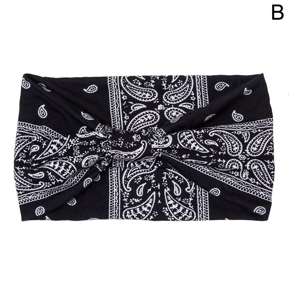 New Print Wide Headwrap Headbands Elastic Hair Bands Yoga Headband Fashion Turban Makeup Hair Hoop Vintag Headwrap Hair Accessor - Image 5