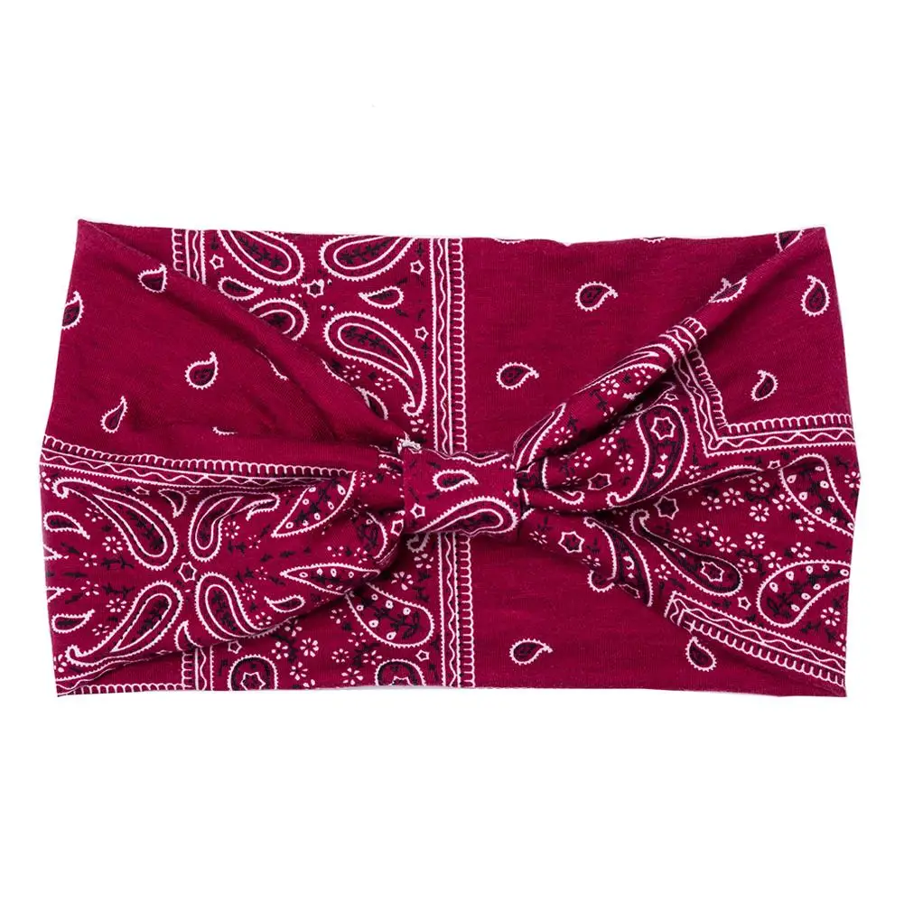New Print Wide Headwrap Headbands Elastic Hair Bands Yoga Headband Fashion Turban Makeup Hair Hoop Vintag Headwrap Hair Accessor - Image 6