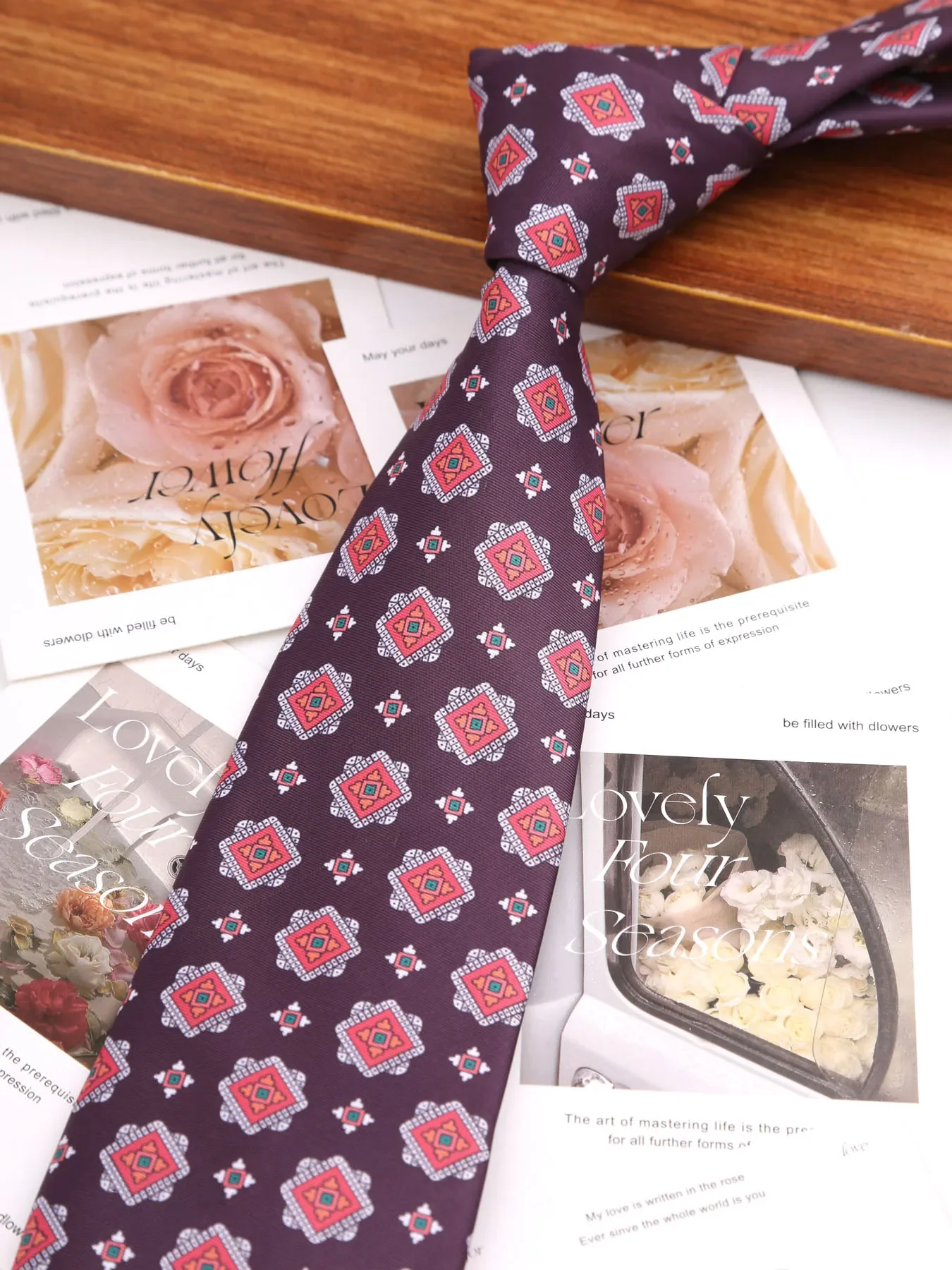 New Printing Men's Soft Thin Tie Creative Graffiti Floral Print Necktie Daily Wear Cravat Wedding Business Party Gift - Image 14