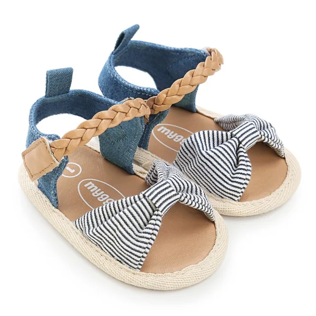 New Soft Sole PU Baby girls sandals Floral  bow First Walkers Shoes Fashion Summer Prewalkers Beach Shoes Toddler Moccasins - Image 3