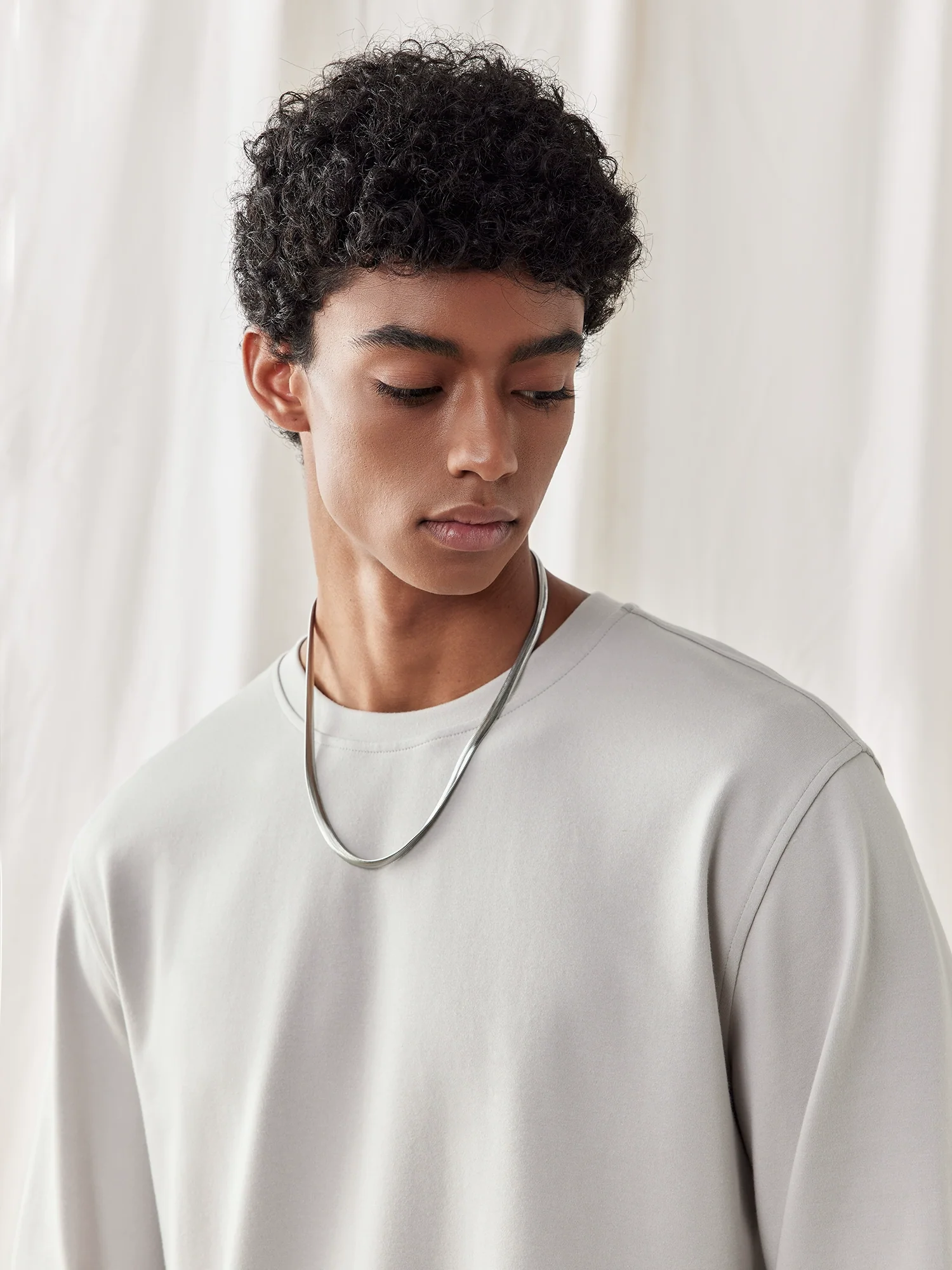 New Solid Color Men's Autumn Simplicity Long-Sleeved Bottoming Shirt