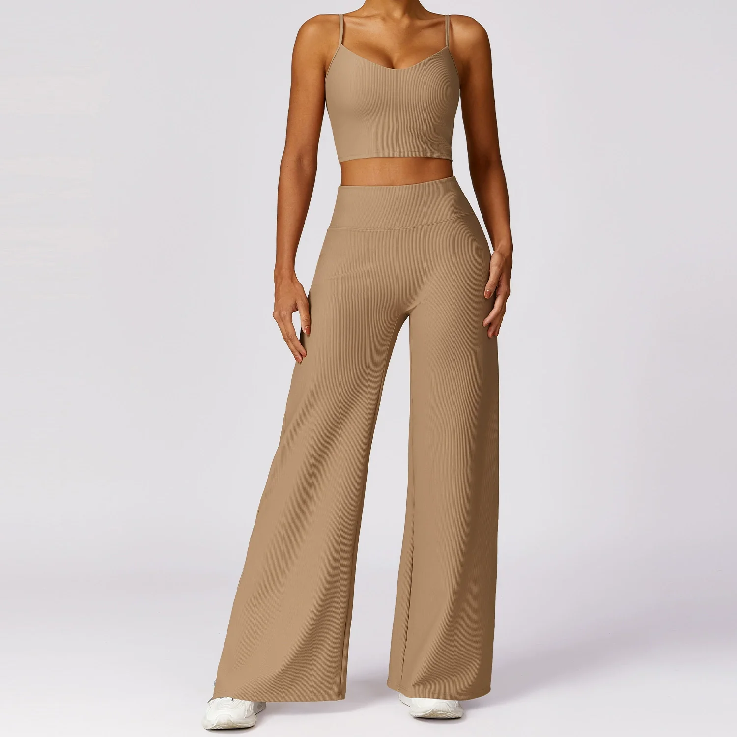 New Spring Quick-Drying Tight Beauty Back Yoga Clothes Thread Fitness Vest Suit Blazer Suit Two-piece Set - Image 13