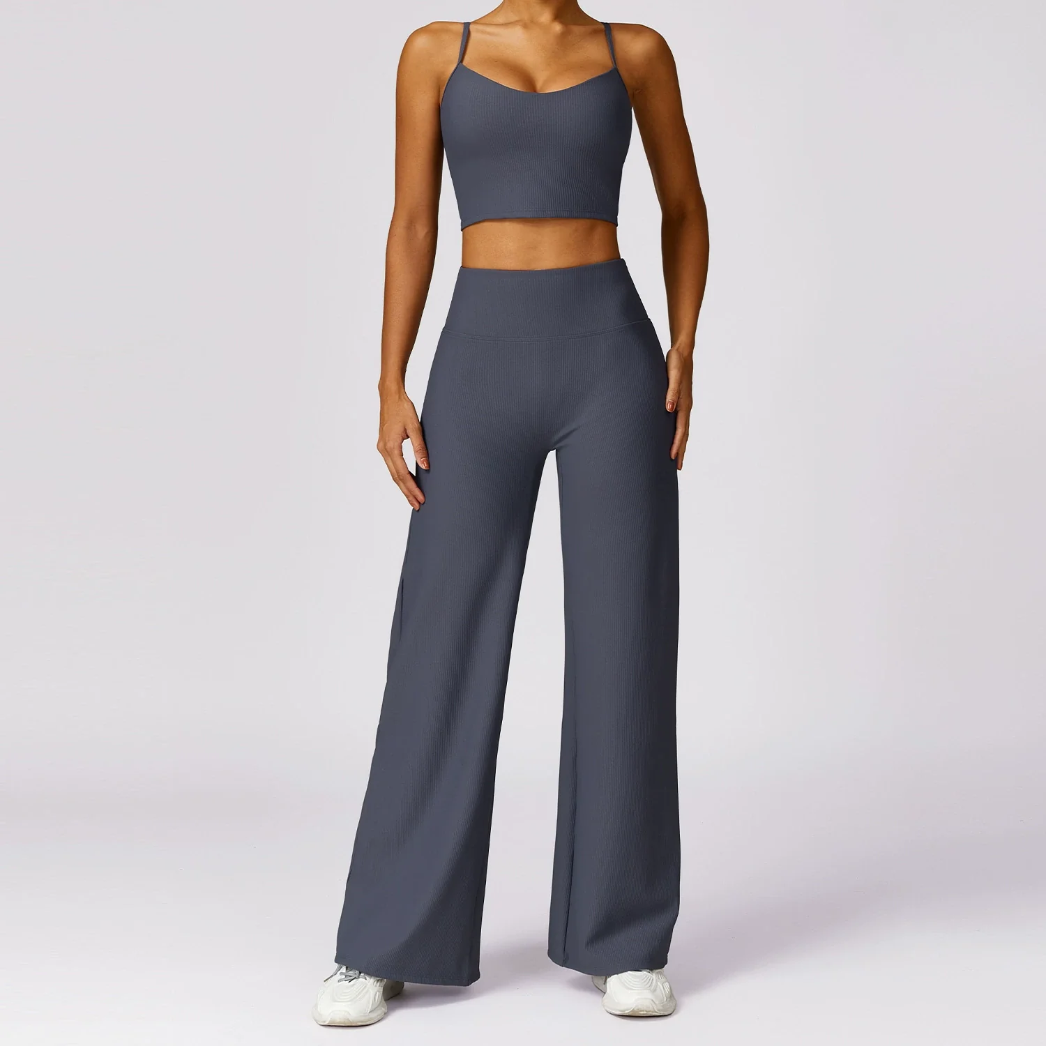 New Spring Quick-Drying Tight Beauty Back Yoga Clothes Thread Fitness Vest Suit Blazer Suit Two-piece Set - Image 14