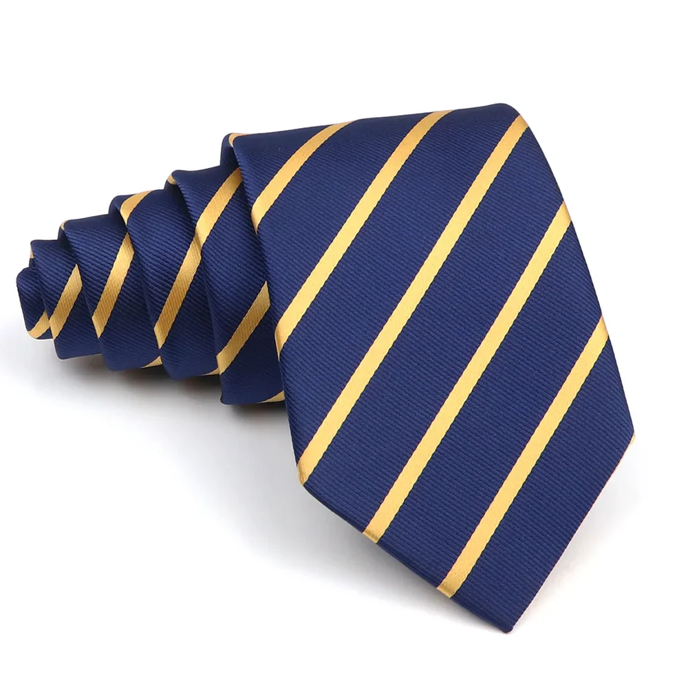 New Striped Tie Men's 8cm Ties Business New Year Gift Classical Necktie Office Accessories Men Costume Daily Wear Wedding Party - Image 25
