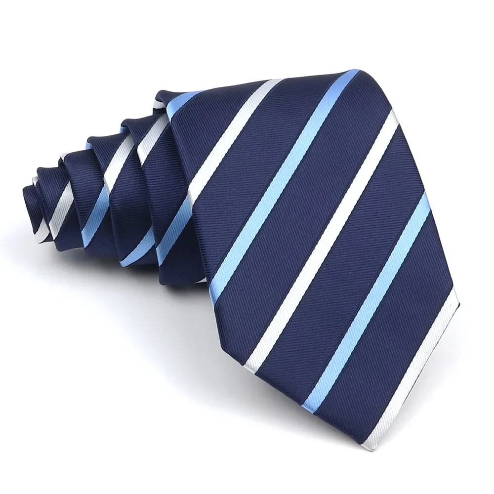 New Striped Tie Men's 8cm Ties Business New Year Gift Classical Necktie Office Accessories Men Costume Daily Wear Wedding Party - Image 36