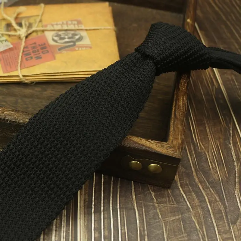 New Style Gradient Fashion Men's Solid Colourful Tie Knitted Ties Necktie Normal Slim Classic Woven Cravate Narrow Neckties - Image 8