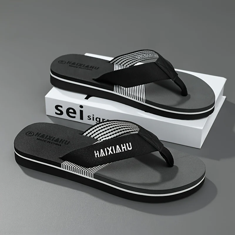 [New Style Men's Sandals] Summer New Style Men's Sandals | Wear-Resistant Beach Casual Slip-On Flip-Flops with Soft Sole for Outdoor Fashion - Image 9
