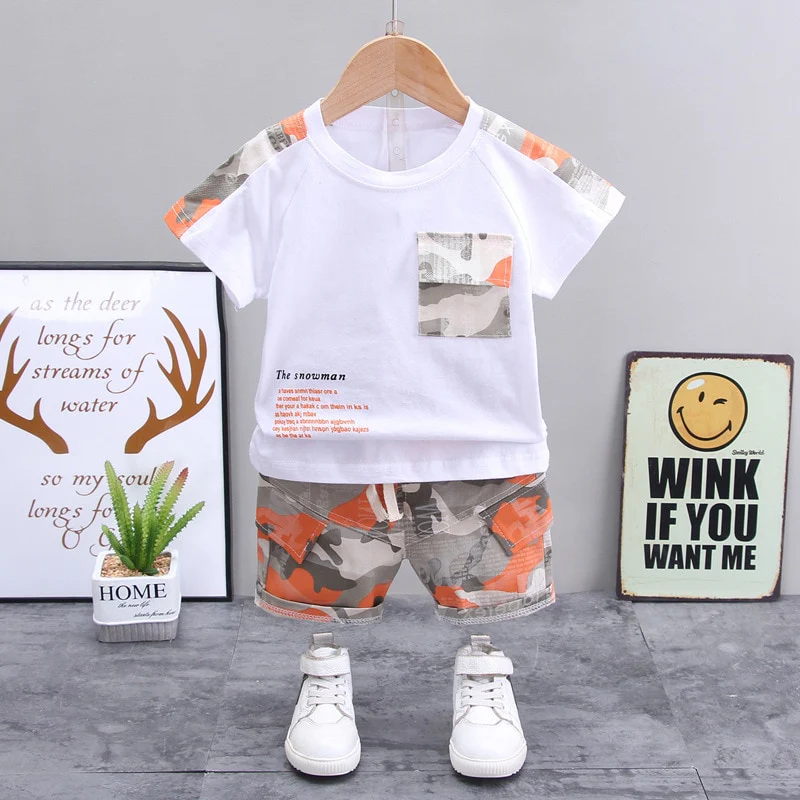 New Summer Baby Girl Clothes Suit Children Boys Cotton Cartoon T Shirt Shorts 2Pcs/sets Toddler Fashion Clothing Kids Tracksuits - Image 2