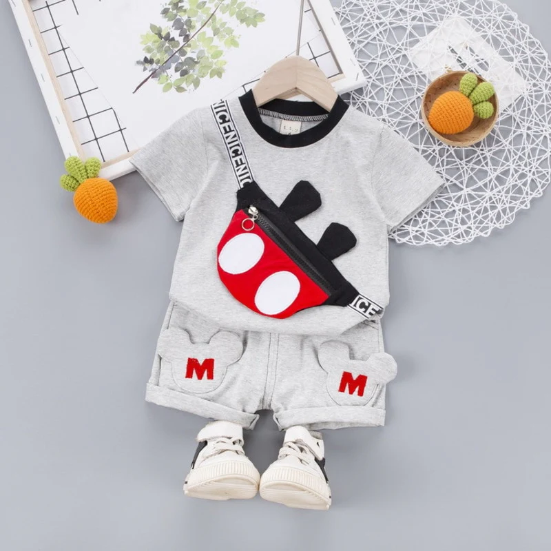 New Summer Baby Girl Clothes Suit Children Boys Cotton Cartoon T Shirt Shorts 2Pcs/sets Toddler Fashion Clothing Kids Tracksuits - Image 4
