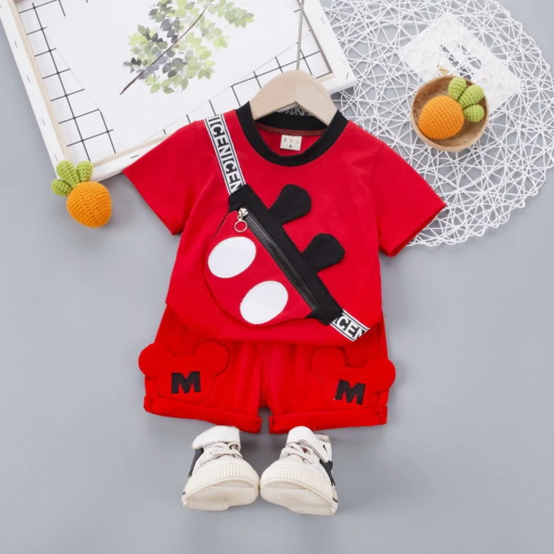 New Summer Baby Girl Clothes Suit Children Boys Cotton Cartoon T Shirt Shorts 2Pcs/sets Toddler Fashion Clothing Kids Tracksuits - Image 5