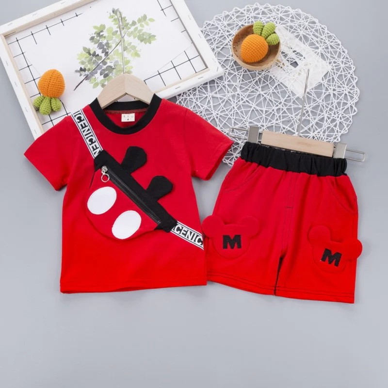 New Summer Baby Girl Clothes Suit Children Boys Cotton Cartoon T Shirt Shorts 2Pcs/sets Toddler Fashion Clothing Kids Tracksuits - Image 6