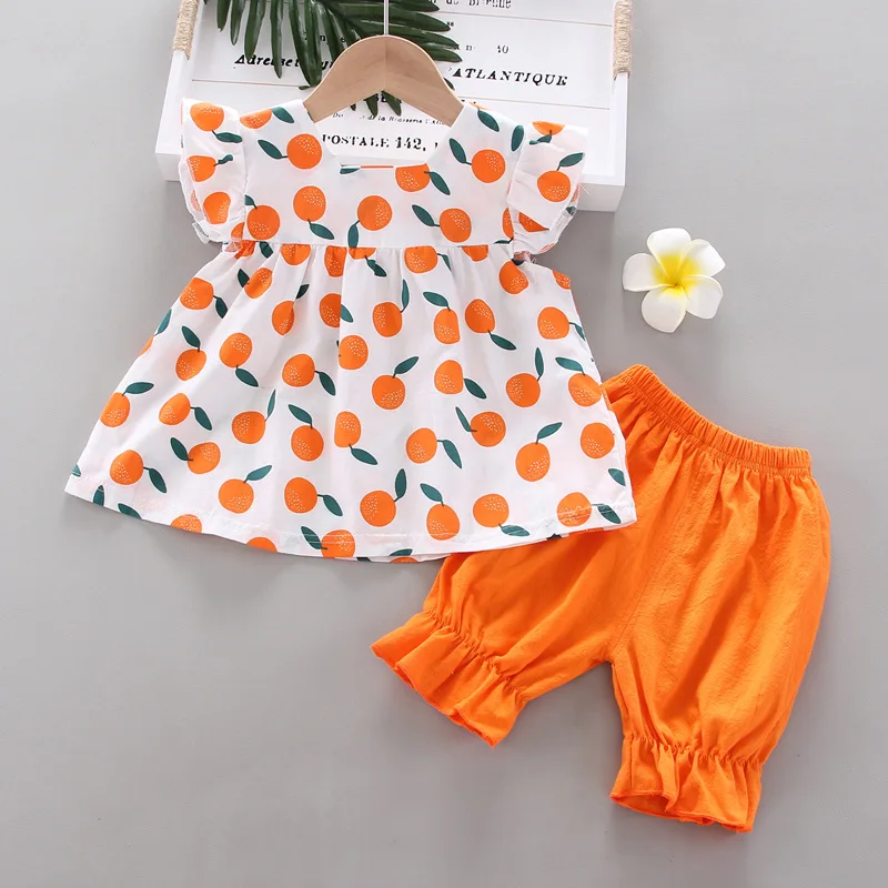 New Summer Baby Girls Clothes Children Cartoon Fashion Dress Shorts 2Pcs/sets Toddler Casual Clothing Suit Kids Outing Costume - Image 5