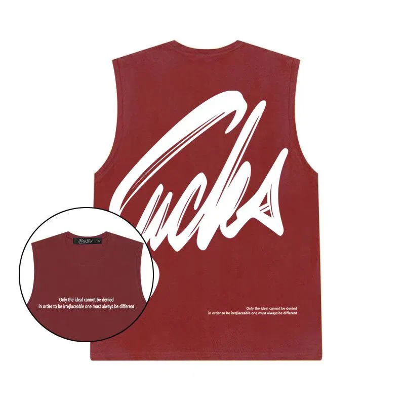 New Summer Men's Tank Tops Fashion Print Round Collar Sleeveless Vest Men Casual Men Clothing Fitness Loose Workout Tank Tops - Image 11