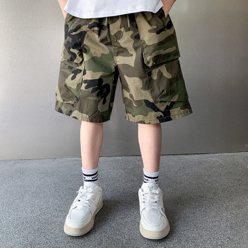 New Summer Shorts for Kid Boys Camouflage Beach Shorts Children Casual Print Cotton Pants For Age 4 5 6 7 8 9 10 11 12 13 Years - Image 5