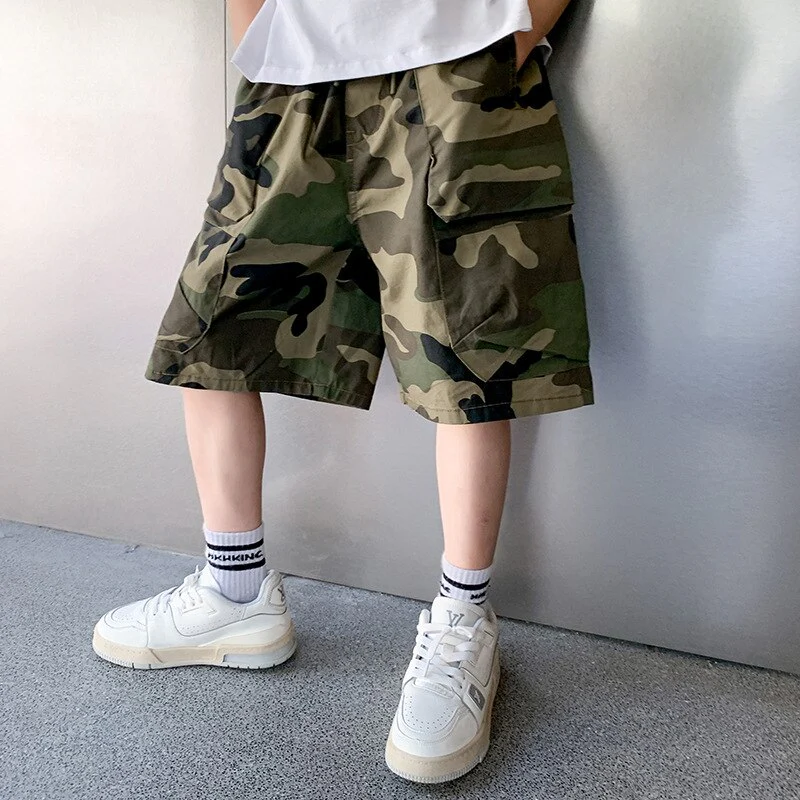 New Summer Shorts for Kid Boys Camouflage Beach Shorts Children Casual Print Cotton Pants For Age 4 5 6 7 8 9 10 11 12 13 Years - Image 6