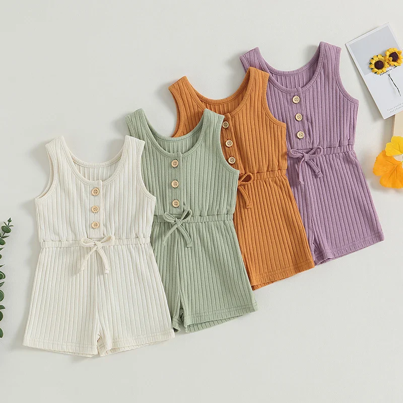 New Summer Toddler Kids Baby Girls Dress Princess Ruffle Sleeve Romper Cotton Outfits Jumpsuit Playsuit Kids Clothes 6M-5Y - Image 18