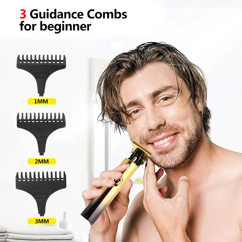 New T9 0mm Electric Hair Clipper Shaver Beard Trimmer USB Rechargeable Professional For Men Hair Cutting Machine Barbershop - Image 6