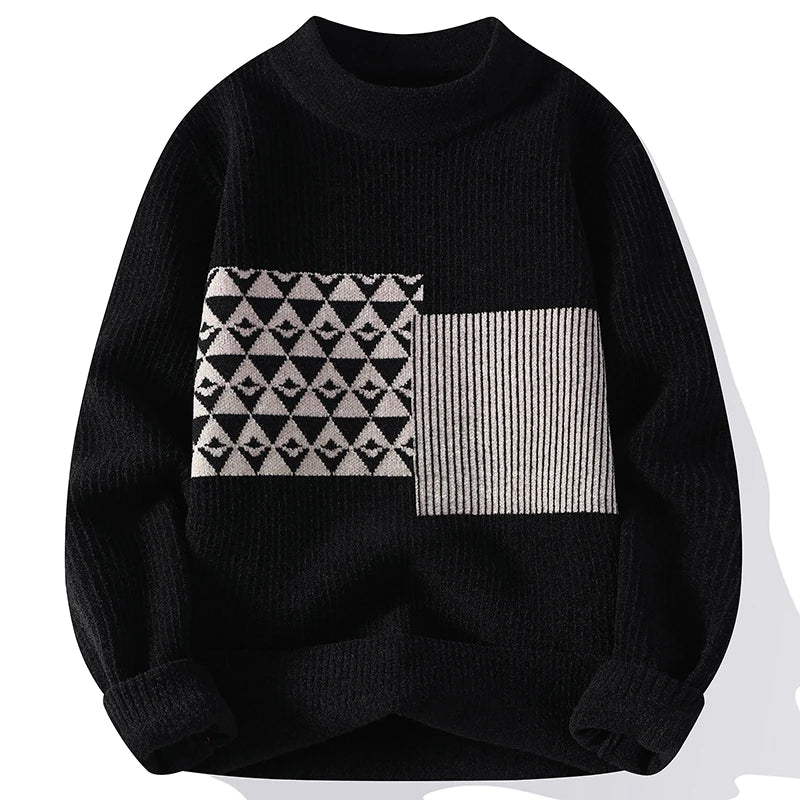 New Winter Cashmere Sweater Men Clothing Top Quality Male Pullover Sweaters Keep Warm Pull Homme Fashion Mens Christmas Jumper - Image 2