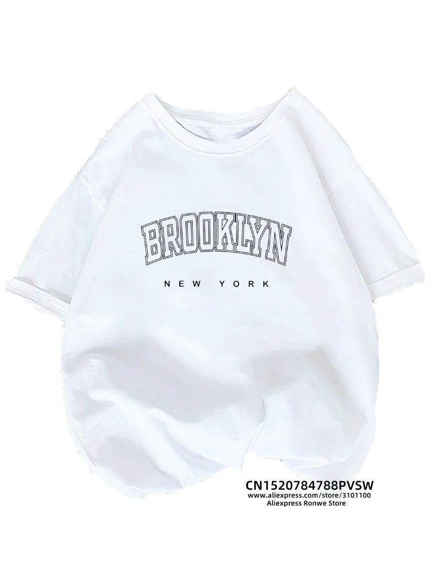 New York Brooklyn Women Graphic Printed T Shirt Girl Fashion O-neck 2023 Streewear Clothes Causal Female Y2K Tops Tee - Image 11