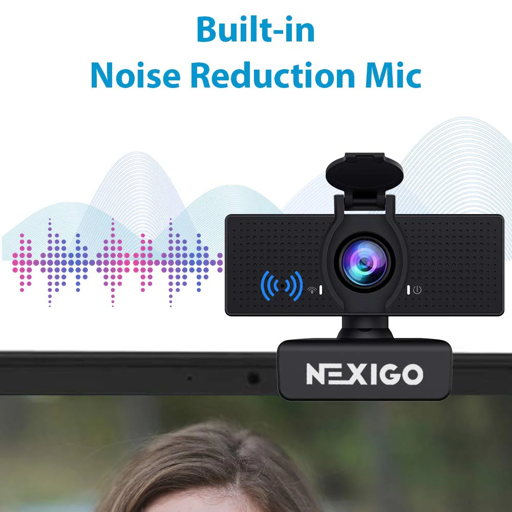 NexiGo N60 1080P Webcam with Microphone, Adjustable FOV, Zoom, Software Control & Privacy Cover, USB HD Computer Web Camera, Plug and Play, for Zoom/Skype/Teams, Conferencing and Video Calling - Image 6