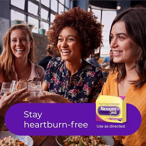 Nexium 24HR Acid Reducer Heartburn Relief Tablets for All-Day and All-Night Protection from Frequent Heartburn, Heartburn Medicine with Esomeprazole Magnesium - 42 Count - Image 4