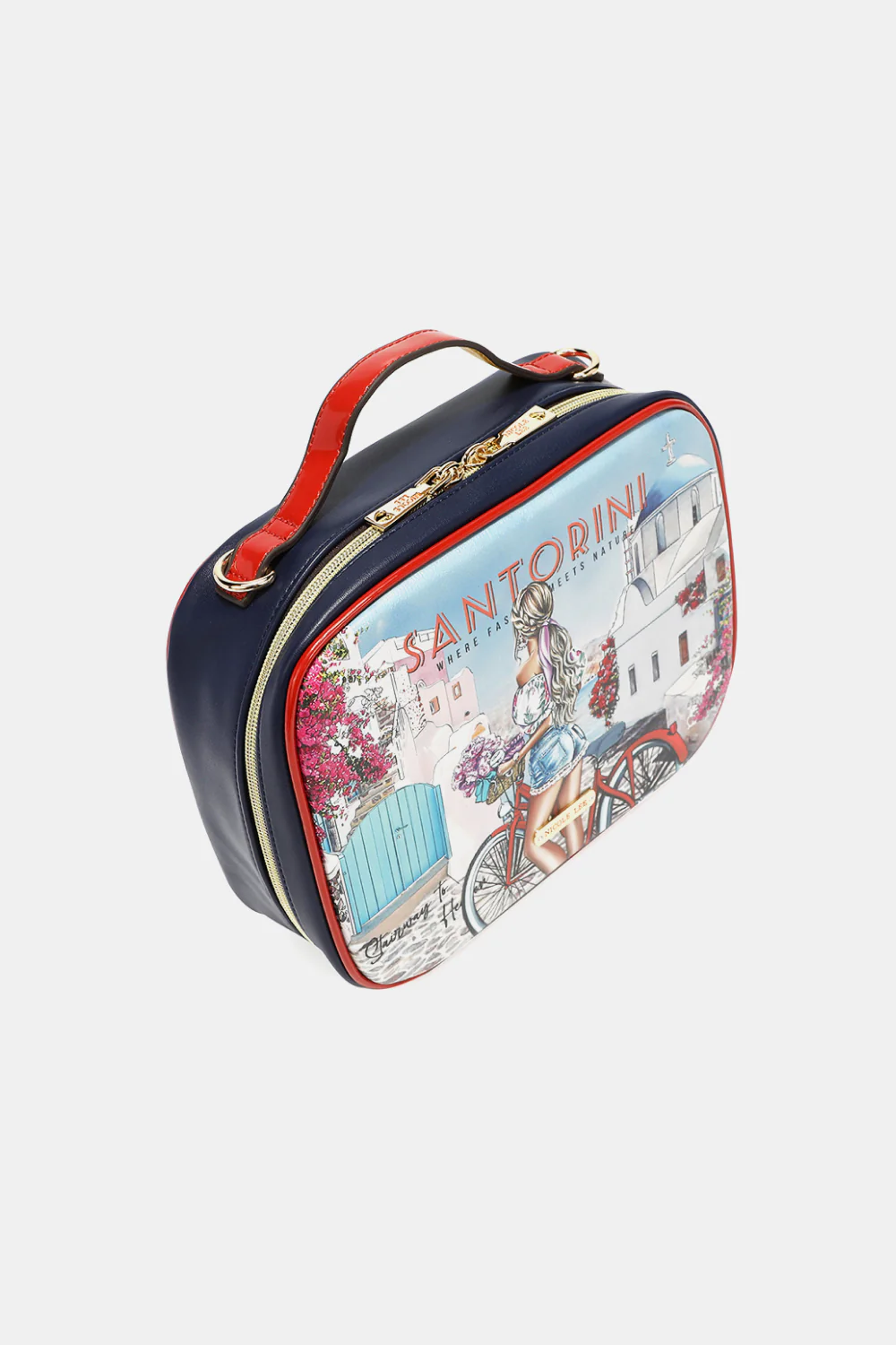 Nicole Lee USA Printed Handbag with Three Pouches - Image 13