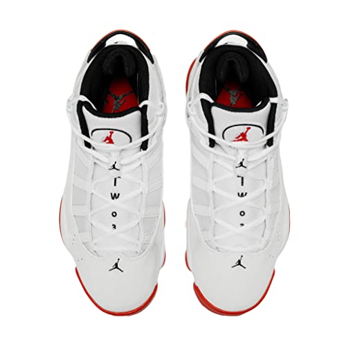 Nike Jordan Men's 6 Rings Basketball Shoes 322992-012 White/University Red 11 - Image 4