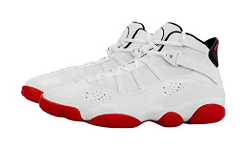 Nike Jordan Men's 6 Rings Basketball Shoes 322992-012 White/University Red 11 - Image 5