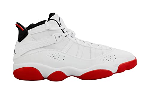 Nike Jordan Men's 6 Rings Basketball Shoes 322992-012 White/University Red 11 - Image 6