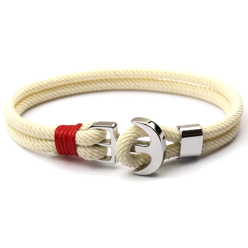 NIUYITID New Red Thread Rope Women's Bracelets Pirate Charm Anchor Bracelet On Hand pulsera hilo armbandjes dames - Image 10