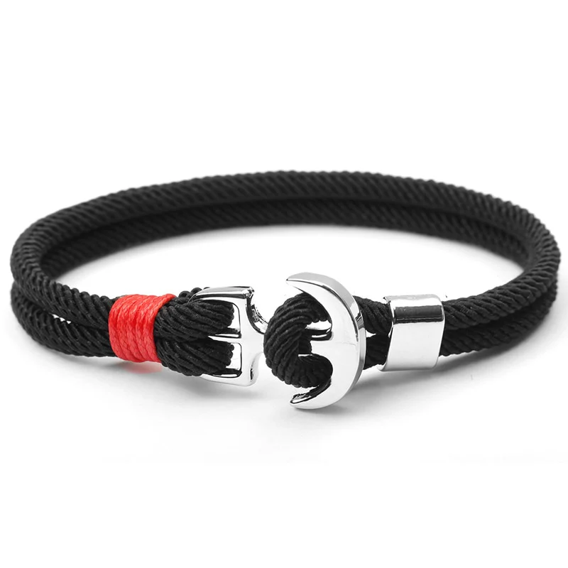 NIUYITID New Red Thread Rope Women's Bracelets Pirate Charm Anchor Bracelet On Hand pulsera hilo armbandjes dames - Image 12