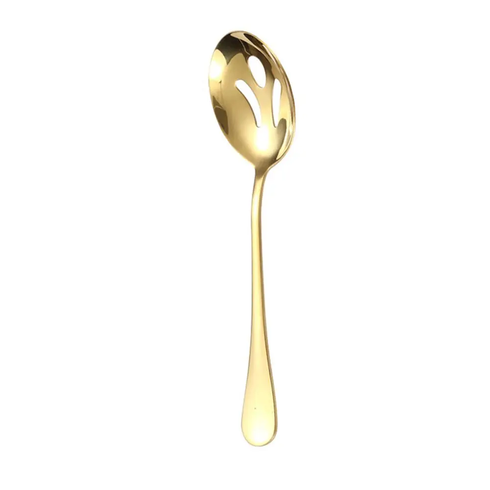 Nonstick Gold Silver Gadgets Kitchen Utensil Fork Cookware Soup Ladle Cooking Tools Serving Spoon Colander - Image 10
