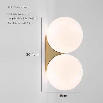 Nordic Style Wall Lamp Minimalist Modern Art Designer Special Creative Glass round Ball Decoration Aisle Bedroom Bedside Lamp - Image 7