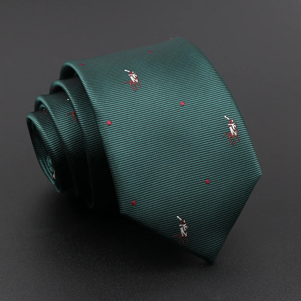 Novelty Men's Tie Floral Feather Elk Geometric Patten Red Blue Neckties Leisure Business Daily Wear Cravat Wedding Party Gift - Image 17