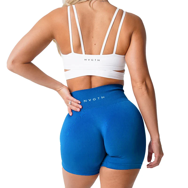 NVGTN Spandex Solid Seamless Shorts Women Soft Workout Tights Fitness Outfits Yoga Pants Gym Wear - Image 17