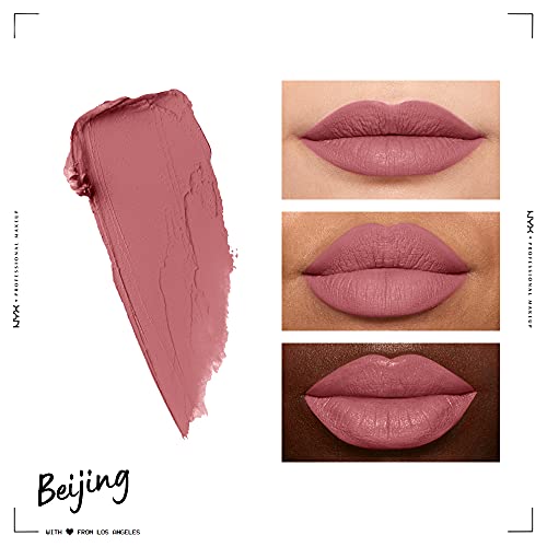 NYX PROFESSIONAL MAKEUP Soft Matte Lip Cream, Lightweight Liquid Lipstick - Beijing (Light Dusty Rose) - Image 5