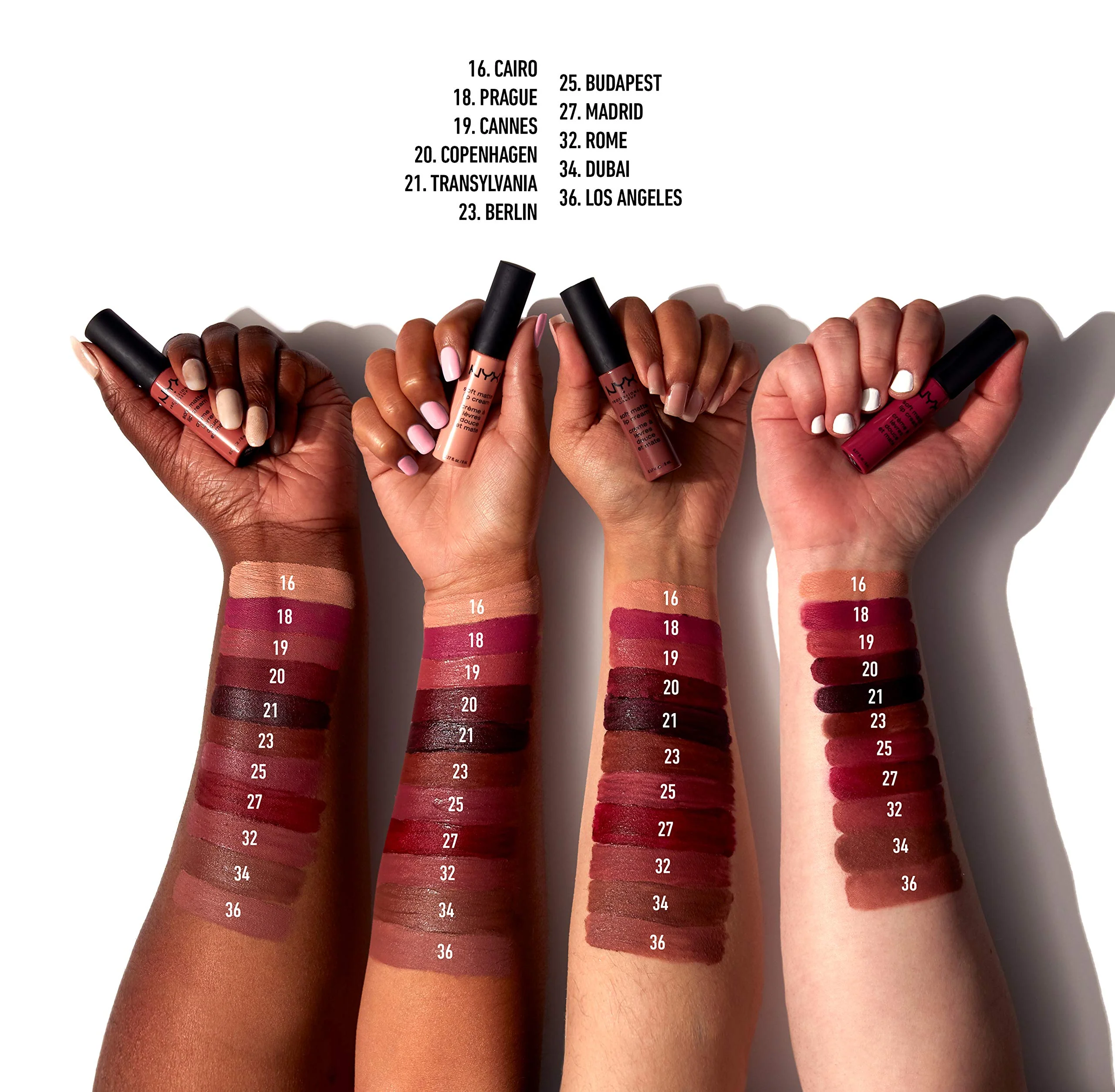 NYX PROFESSIONAL MAKEUP Soft Matte Lip Cream, Lightweight Liquid Lipstick - Copenhagen (Matte Rich Plum) - Image 3