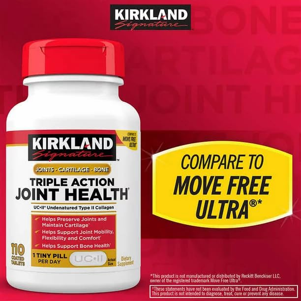 Oatopia Triple Action Joint Health Undenatured Type II Collagen Supplement 110 Coated Tablets, Helps Support Joints & Cartilage and Bone(Pack of 1) - Image 2