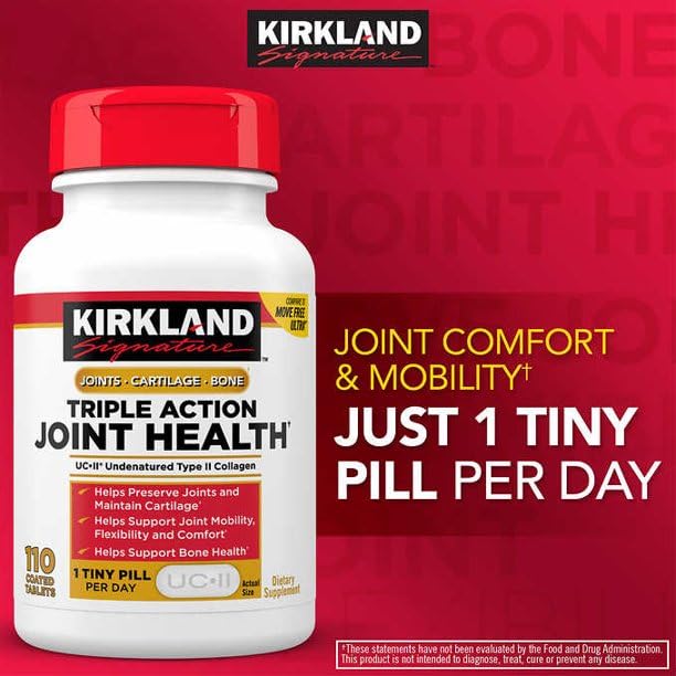 Oatopia Triple Action Joint Health Undenatured Type II Collagen Supplement 110 Coated Tablets, Helps Support Joints & Cartilage and Bone(Pack of 1) - Image 3