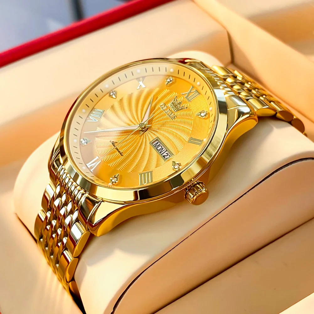 OLEVS Men Mechanical Watch Top Brand Luxury Automatic Watch Sport Stainless Steel Waterproof Watch Men relogio masculino - Image 3