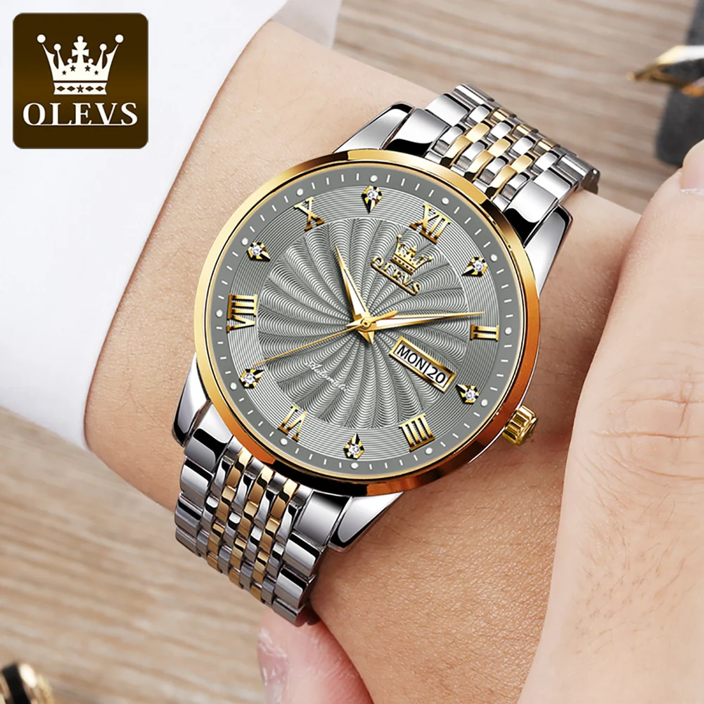 OLEVS Men Mechanical Watch Top Brand Luxury Automatic Watch Sport Stainless Steel Waterproof Watch Men relogio masculino - Image 7