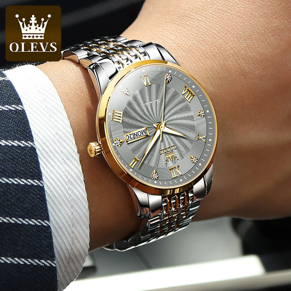 OLEVS Men Mechanical Watch Top Brand Luxury Automatic Watch Sport Stainless Steel Waterproof Watch Men relogio masculino - Image 8